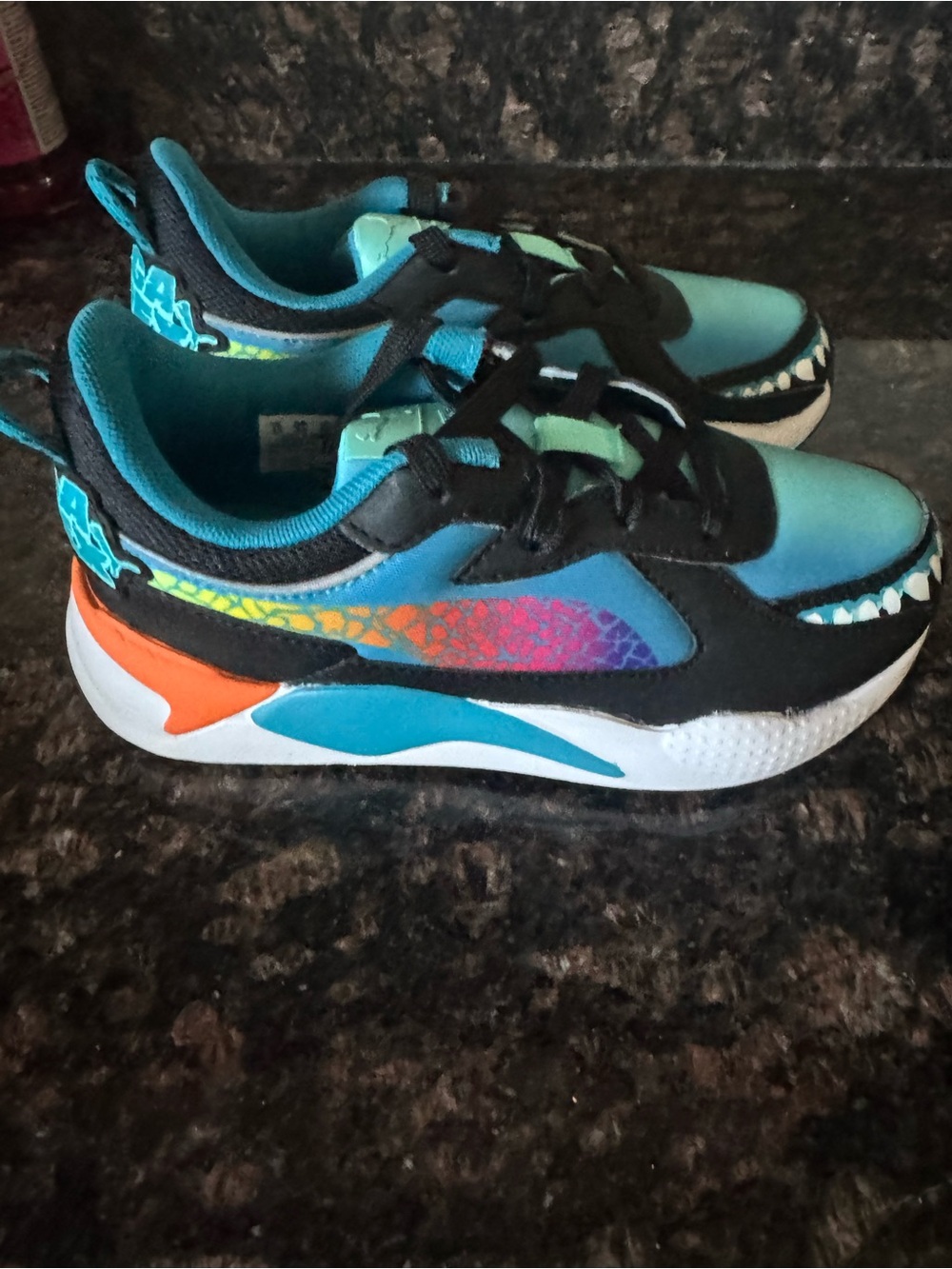 Boys Puma Hot Wheels Mega Rex Sneakers Kids Size 1